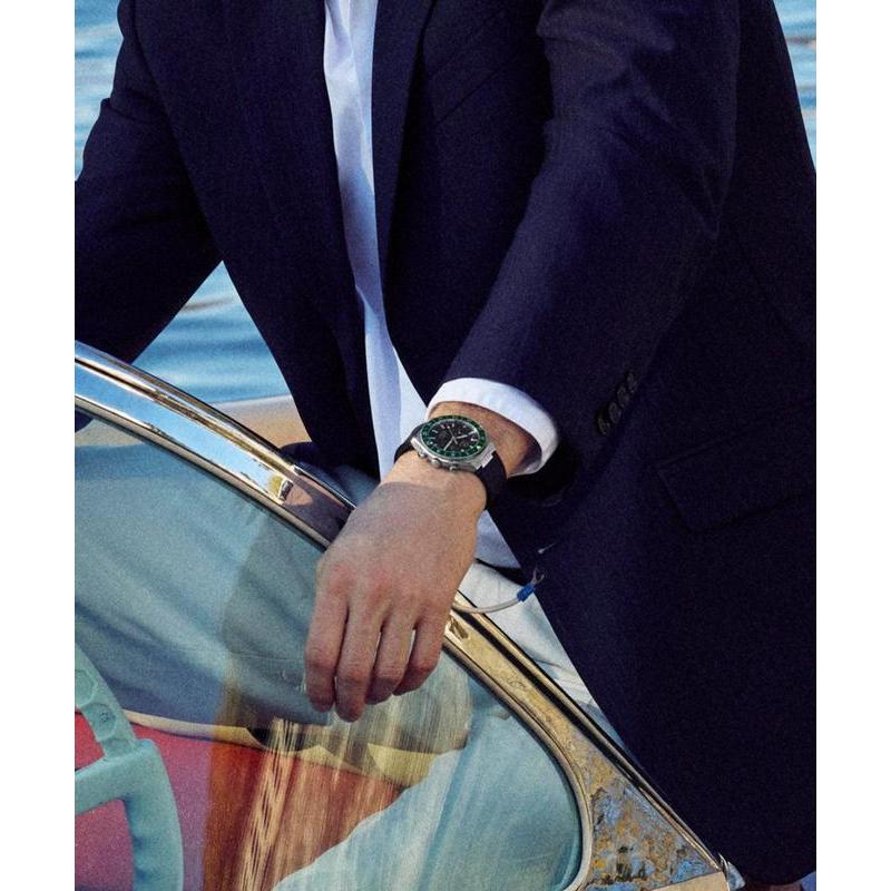 Timex Continental Chronograph Synthetic Rubber Strap Watch