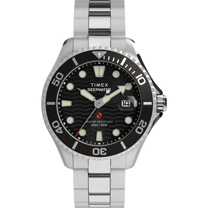 Timex Deepwater Meridian 200 Stainless Steel Dive Watch