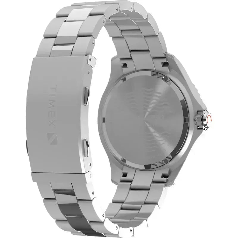 Timex Deepwater Meridian Quartz Blue Dial Steel Strap Men's Watch