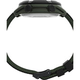 Timex Expedition® Trailblazer+ 43mm Green-Black Material Strap Watch
