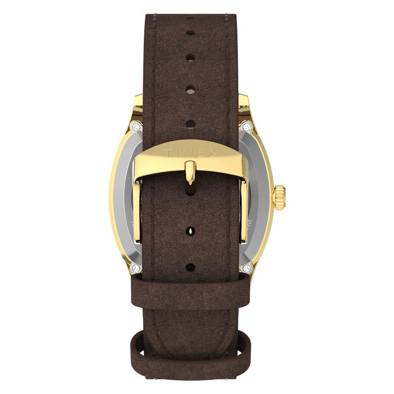 Timex Marlin Chatham Automatic Leather Strap Watch Black Dial