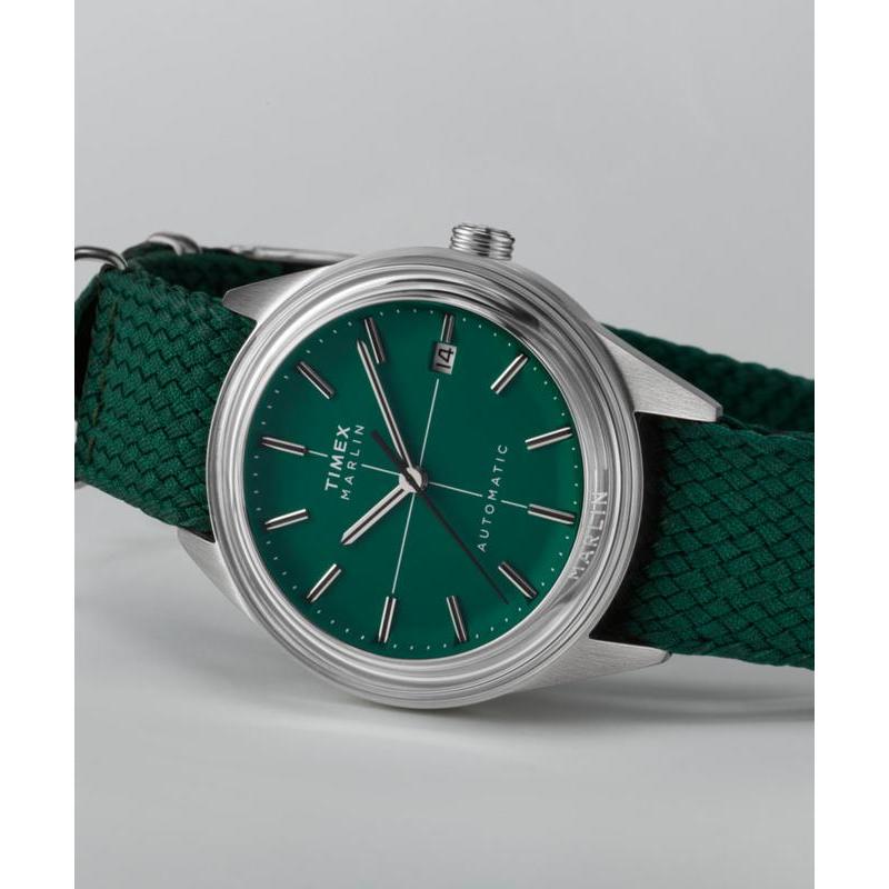 Timex Marlin Jet Automatic Fabric Strap Watch