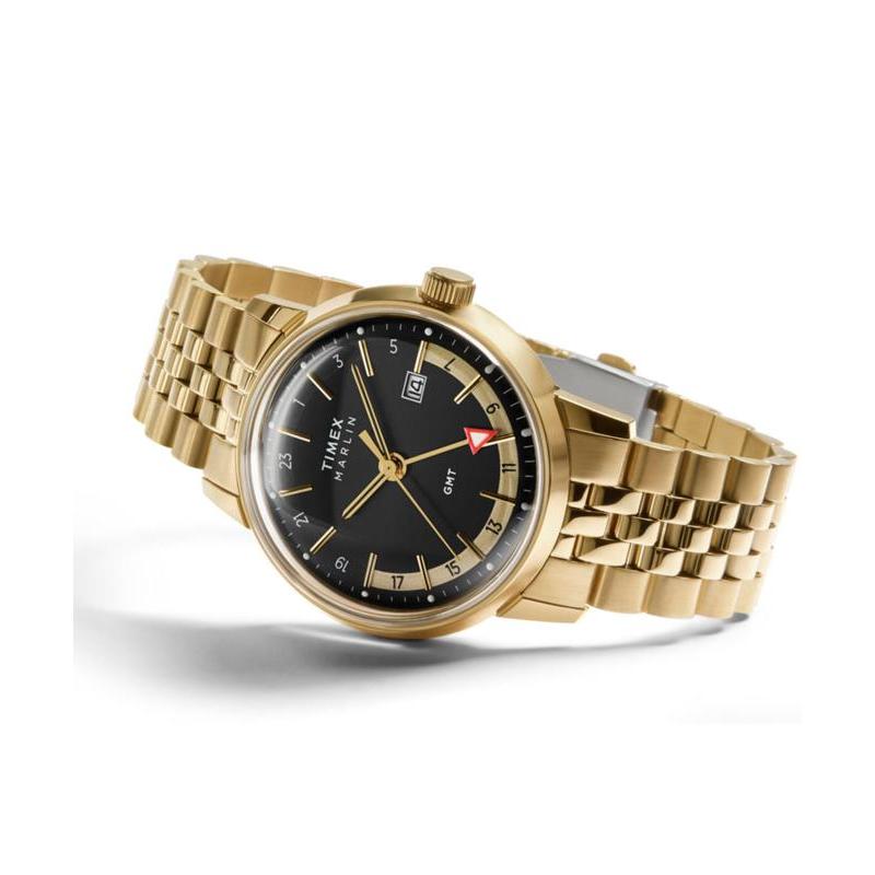 Timex Marlin Quartz GMT Stainless Steel Dual-Time Watch