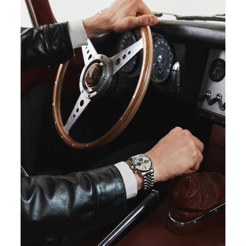 Timex Marlin Stainless Steel Chronograph Tachymeter Watch