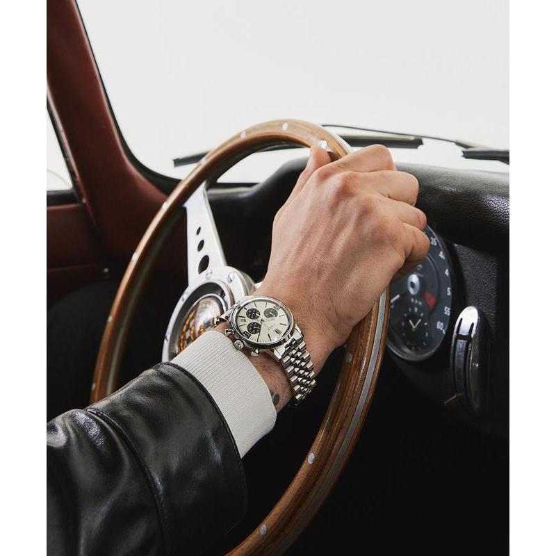 Timex Marlin Stainless Steel Chronograph Tachymeter Watch