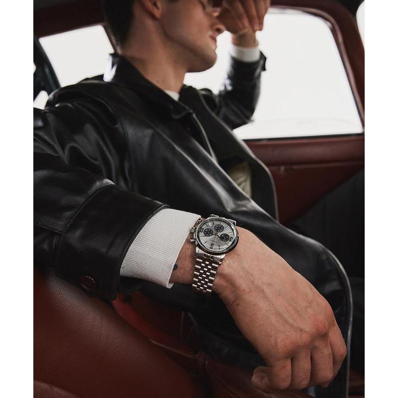 Timex Marlin Stainless Steel Chronograph Tachymeter Watch
