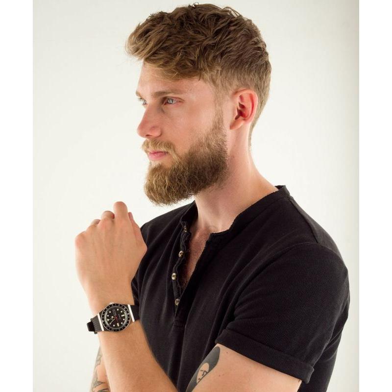 Timex Q Reissue Men's Black Rubber Strap Watch