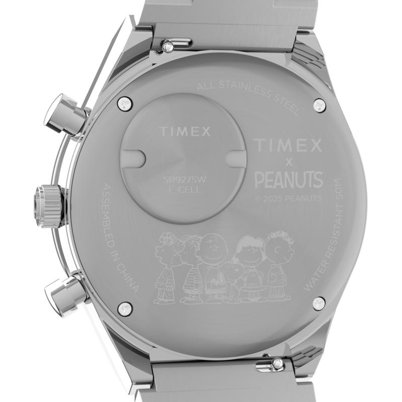 Timex Q Timex Chronograph Stainless Steel Bracelet Watch