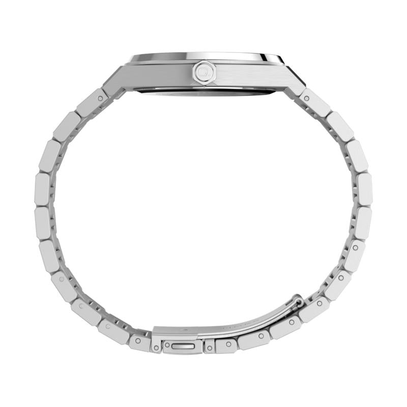 Timex Q Timex Marbella Stainless Steel Bracelet Watch Blue Dial