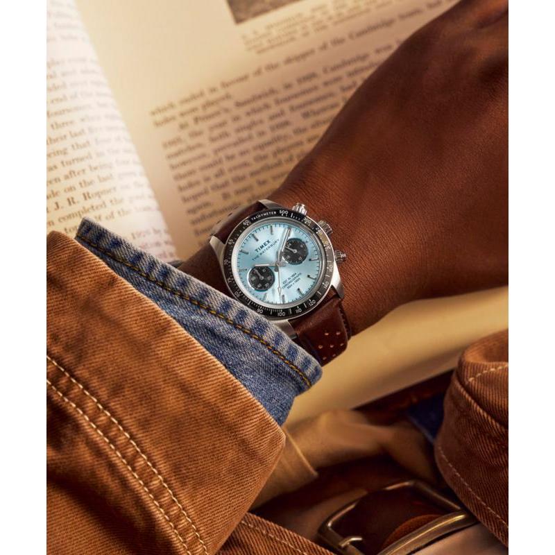 Timex Waterbury Heritage Men's Chronograph Leather Watch