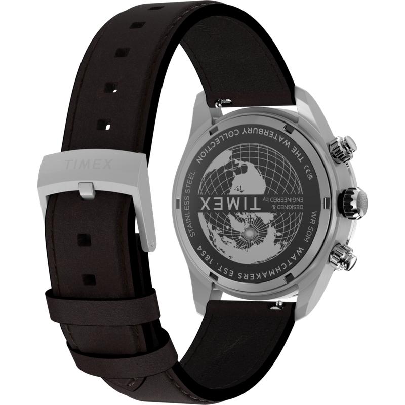 Timex Waterbury Heritage Men's Chronograph Leather Watch