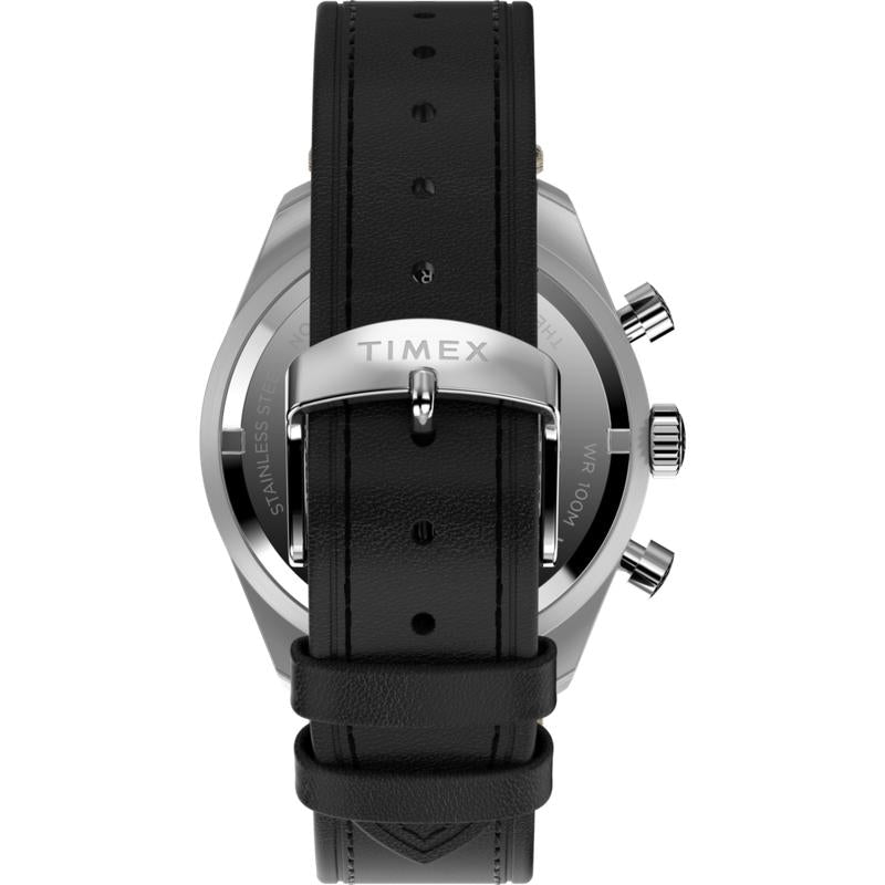 Timex Waterbury Traditional Chronograph Leather Strap Watch