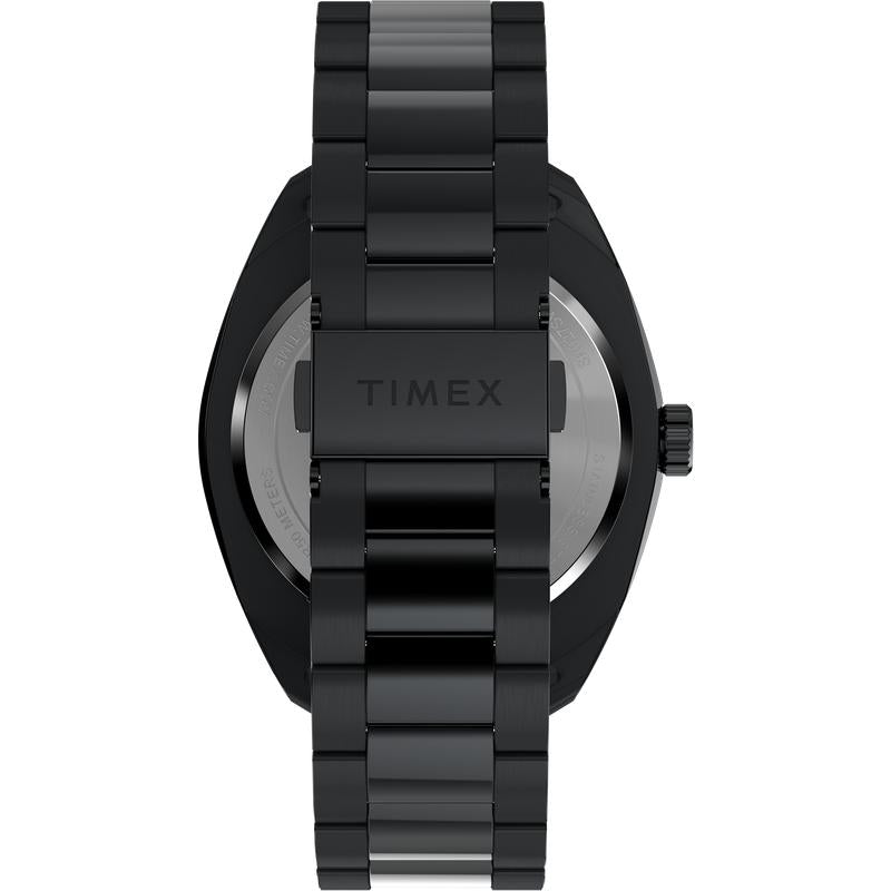 Timex Weston Black Dial Stainless Steel Watch