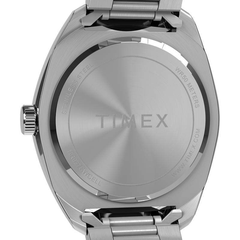 Timex Weston Black Dial Stainless Steel Watch