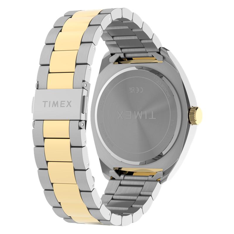 Timex Weston Stainless Steel Bracelet Watch Black Dial