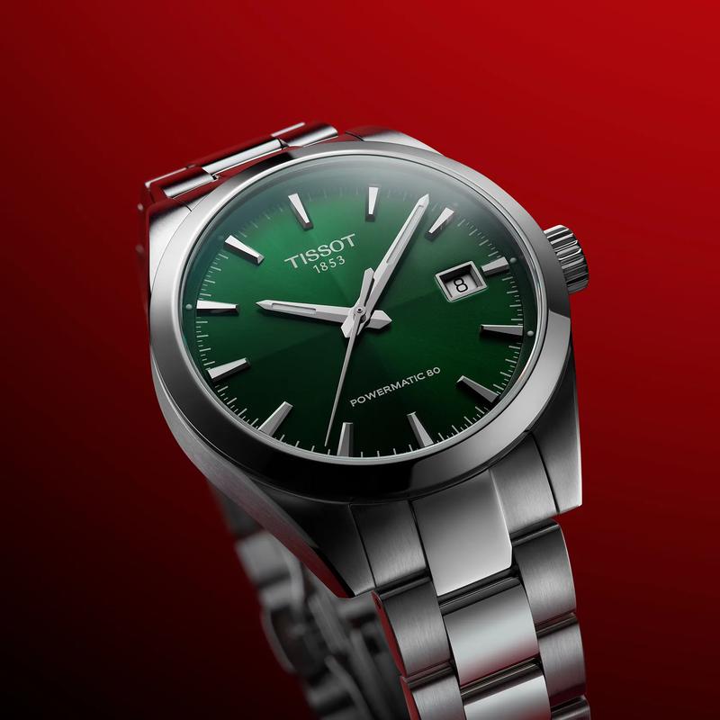 Tissot Gentleman Automatic Green Dial Watch T165.807.11.091.00