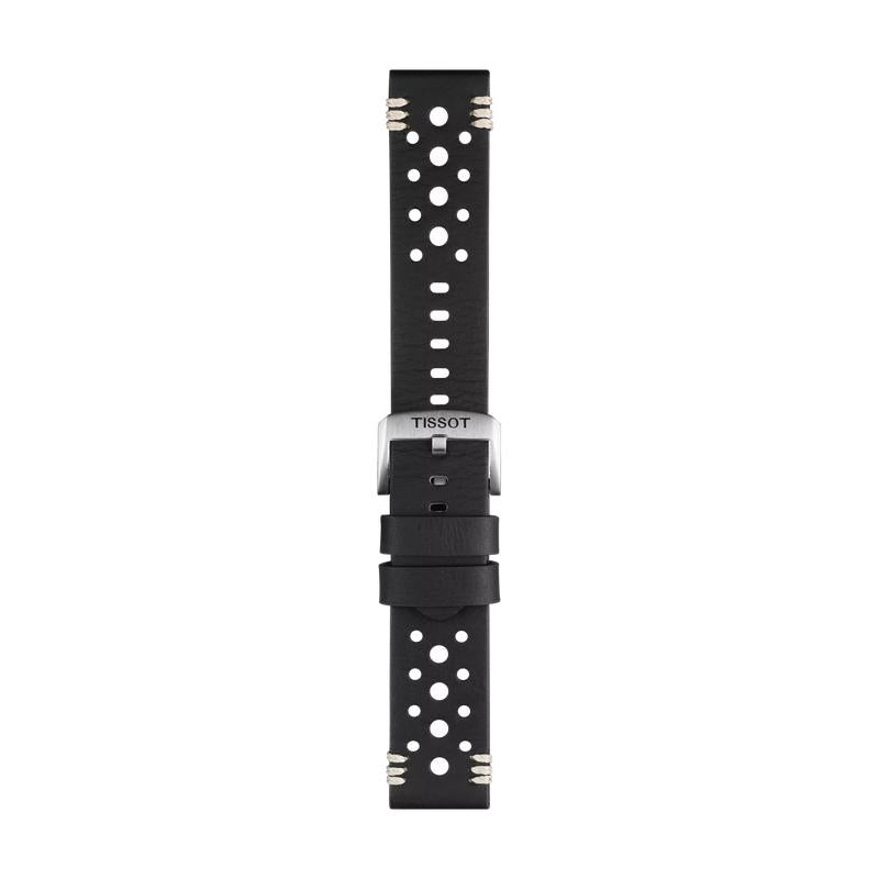 Tissot Official Black Leather Strap Lugs 22mm