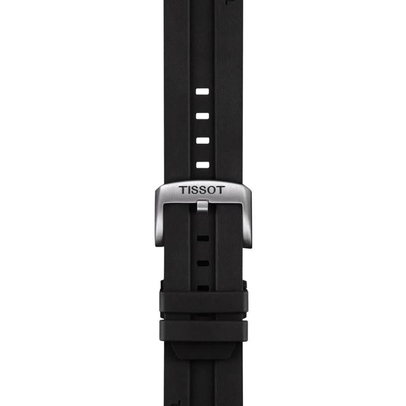 Tissot Official Black Rubber Strap Lugs 22mm