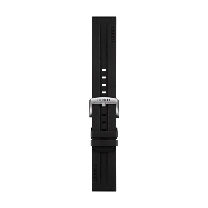 Tissot Official Black Rubber Strap Lugs 22mm