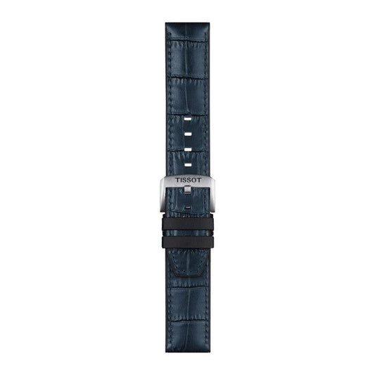 Tissot Official Blue Leather and Rubber Parts Strap Lugs 22mm