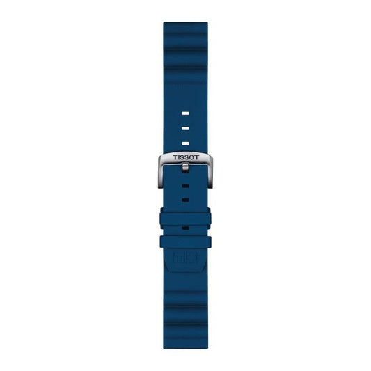 Tissot Official Blue Silicone Strap Lugs 22mm
