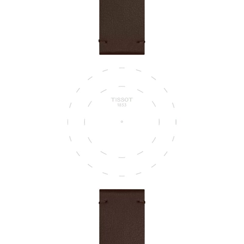 Tissot Official Brown Synthetic Strap Lugs 20mm