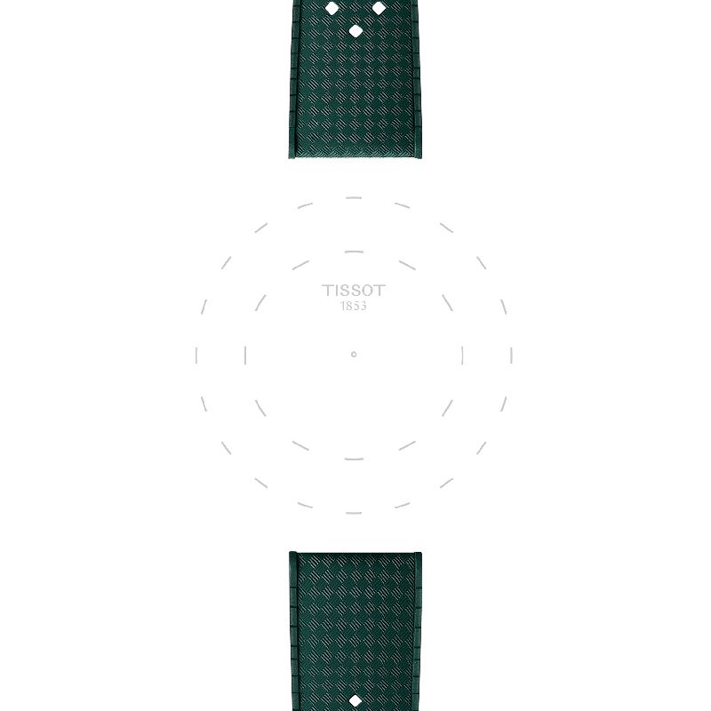 Tissot Official Green Rubber Strap 20mm