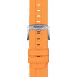 Tissot Official Orange Silicone Strap Lugs 22mm
