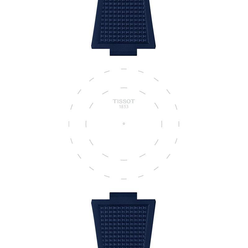 Tissot PRX 40mm Blue Rubber Watch Strap