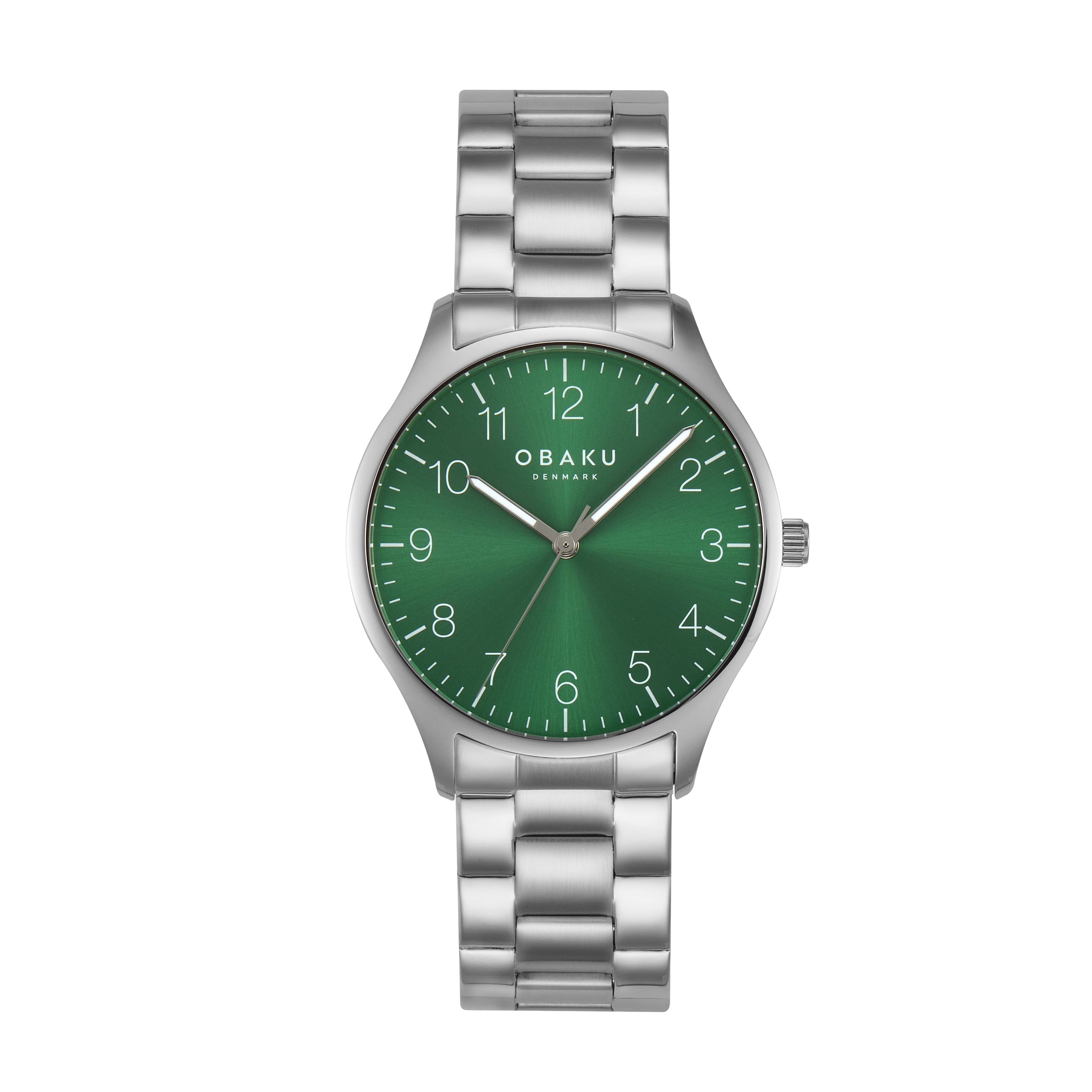 Obaku Falke Jade - Stainless Steel Strap Green Dial Watch V260GXCESC-DAF
