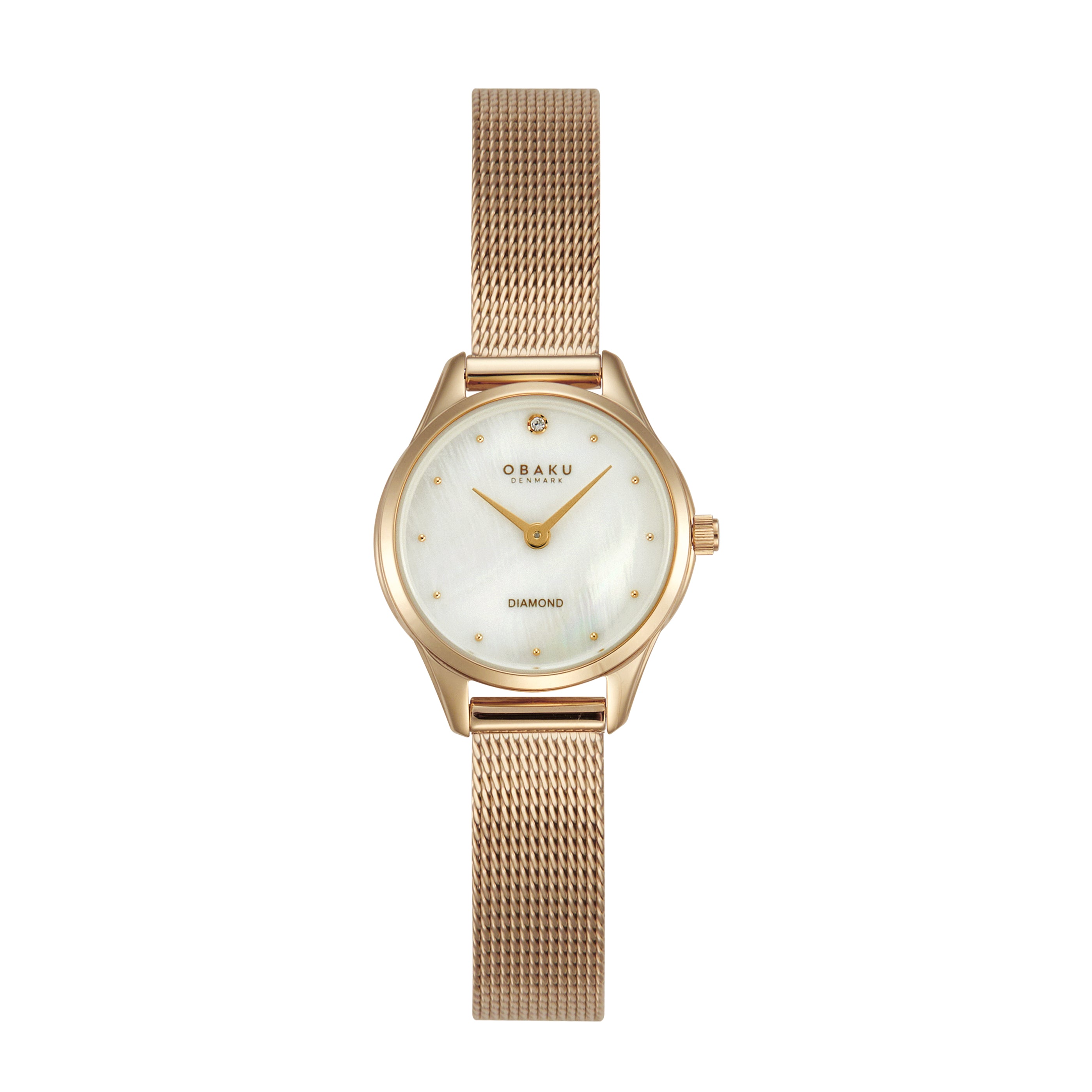 Obaku Smykke Rose Gold MOP Dial Watch - V297SXVWMV