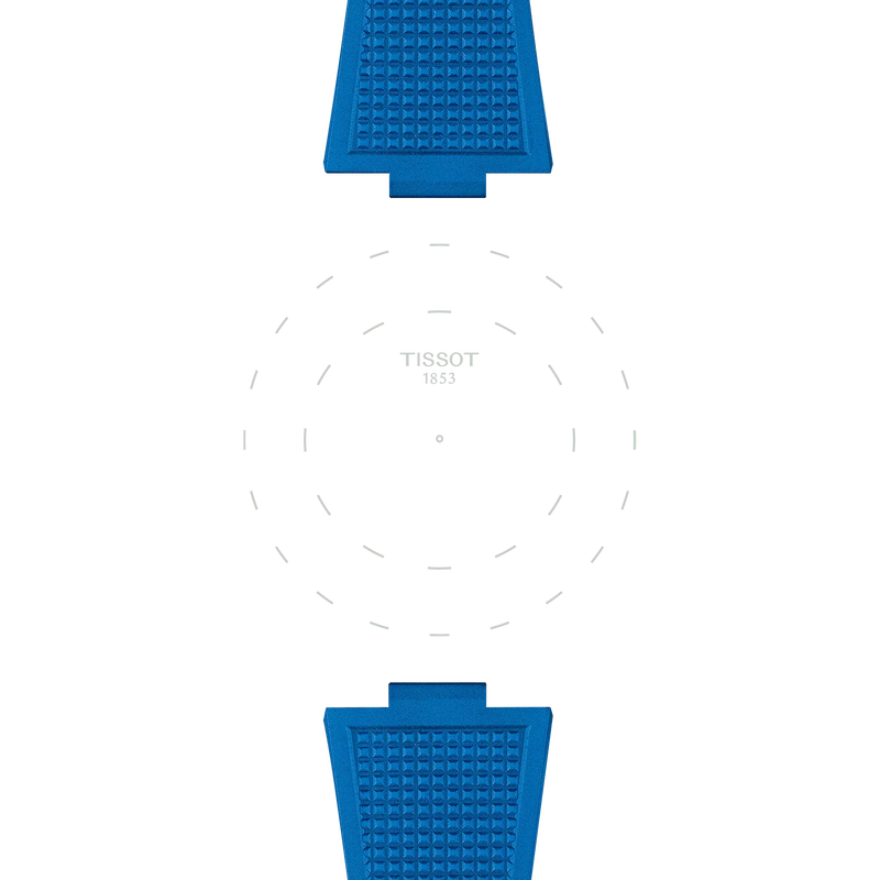 Tissot PRX 40mm Blue Rubber Watch Strap