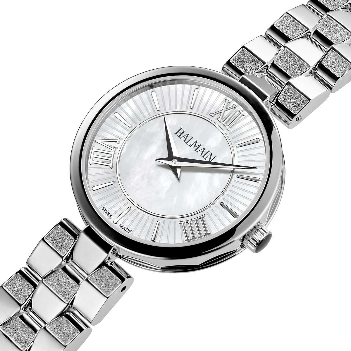 Balmain Sedirea Women's 31mm Mother-of-Pearl Dial Steel Watch