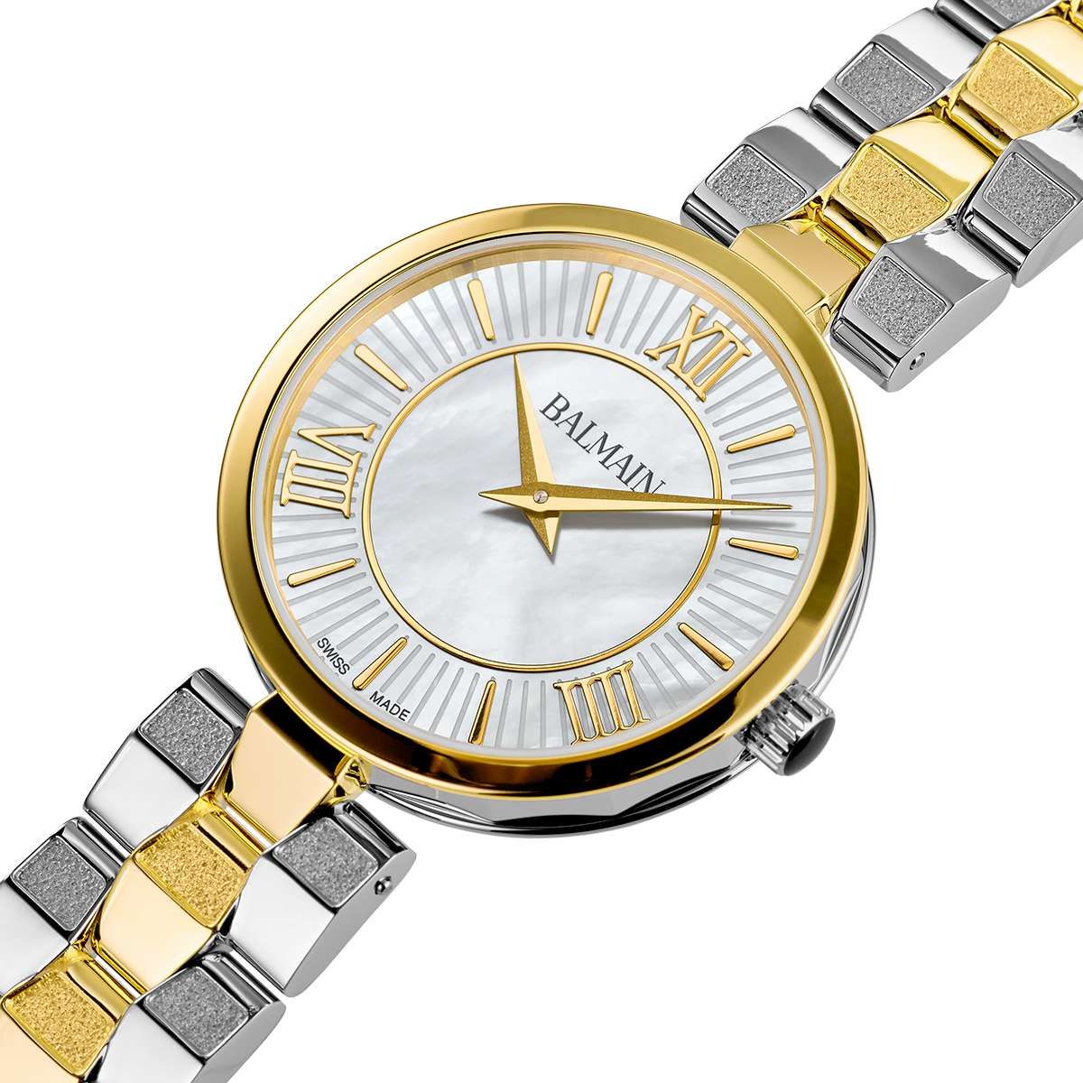 Balmain Sedirea Women's 31mm Mother of Pearl Dial Steel Watch