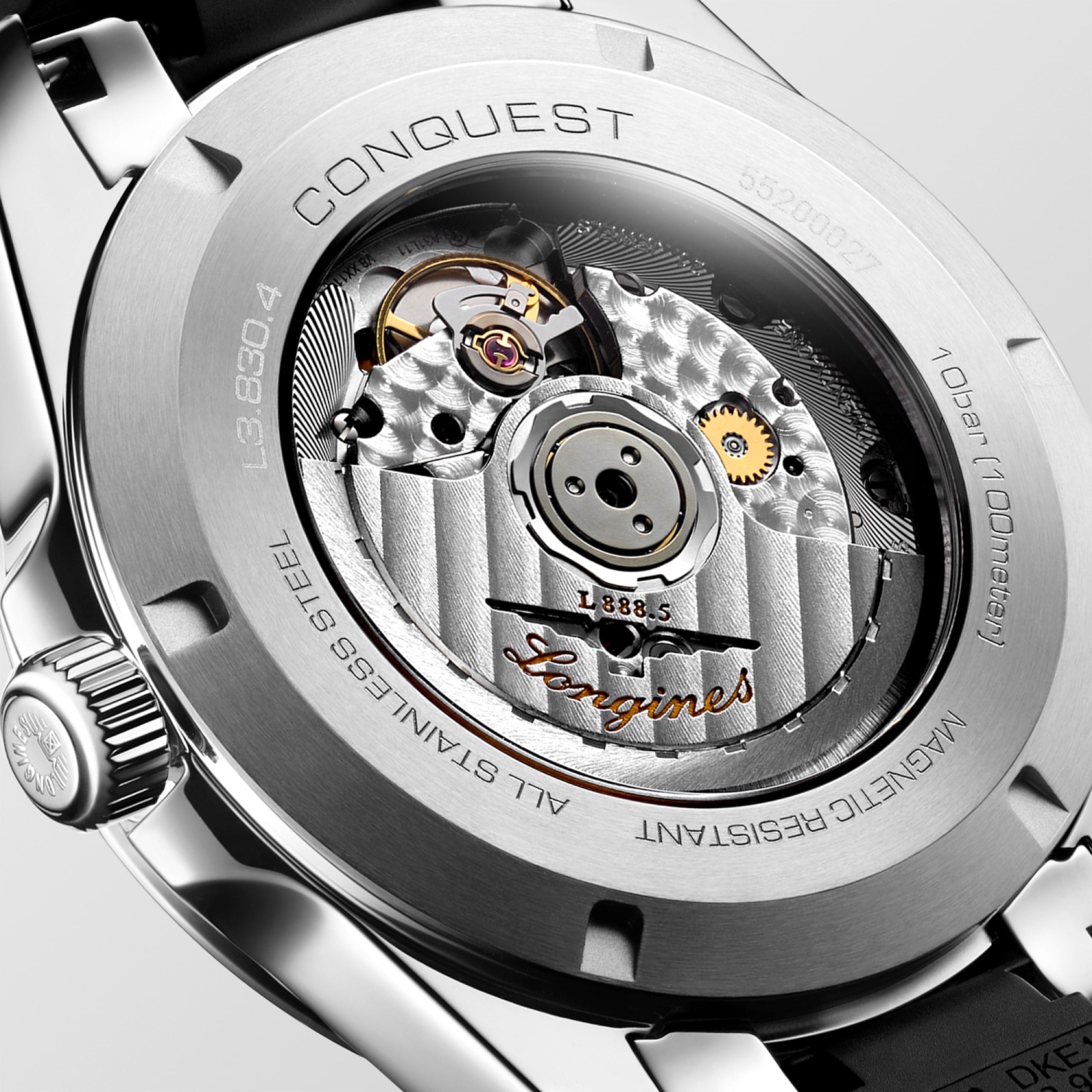 Longines Conquest L3.830.4.52.9 Automatic Watch Black Dial