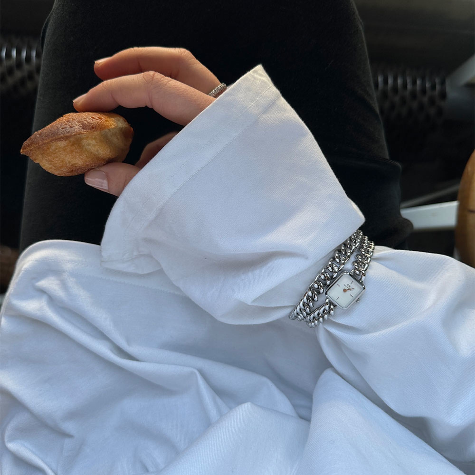 Daniel Wellington Bundle : Jolie & Chunky Chain Silver Set
