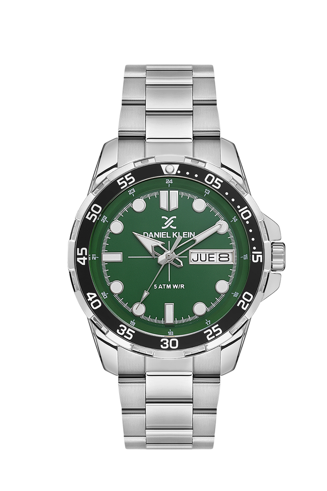 Daniel Klein Premium Men's Round Quartz Watch with Green Dial