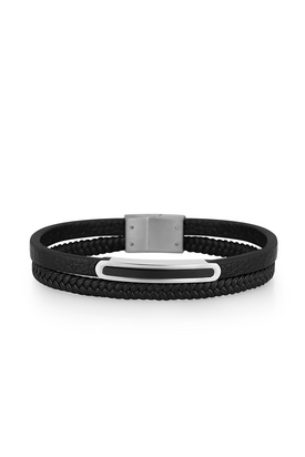 Daniel Klein DKJ.6.10023-2 Men's Leather Bracelet
