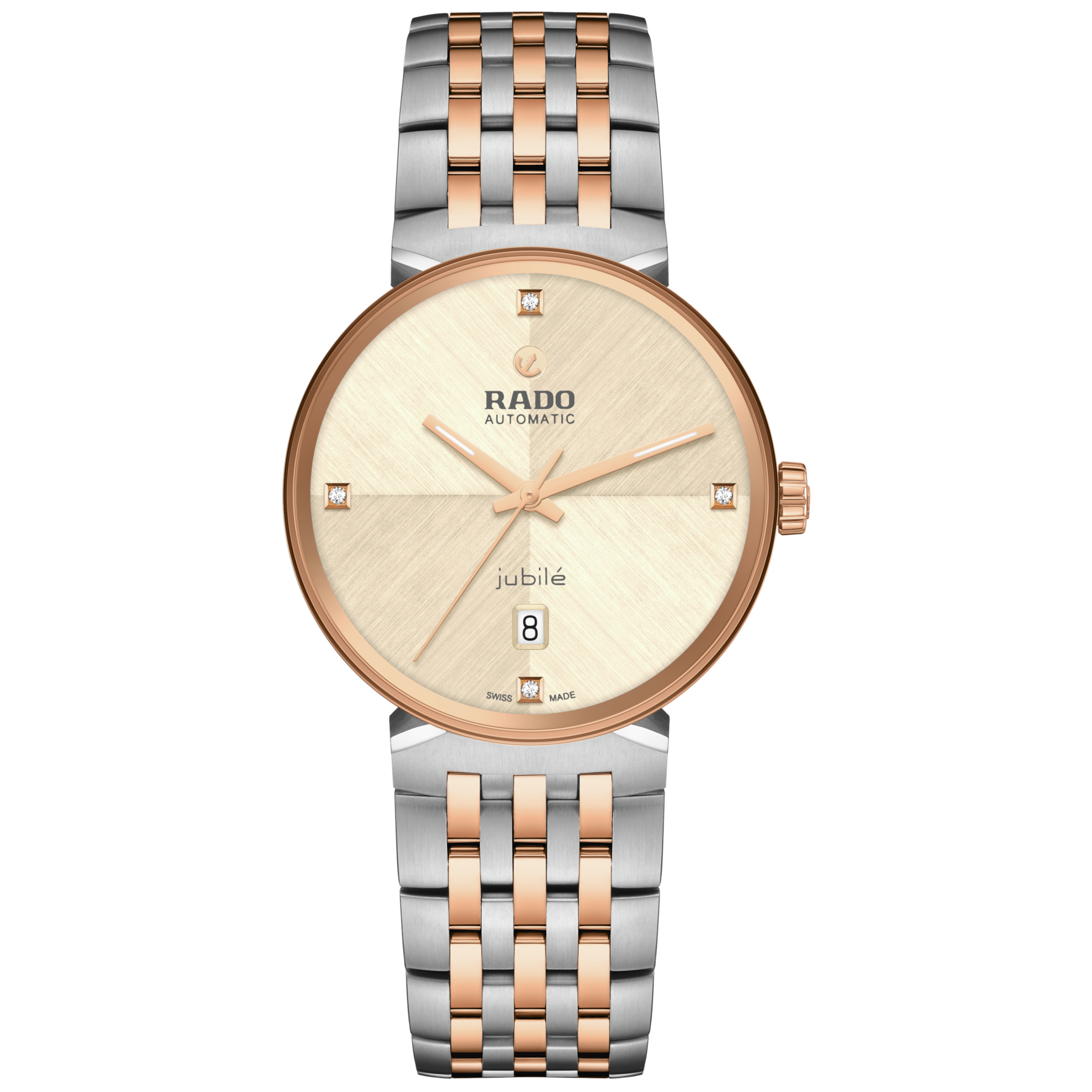 Rado Florence Automatic Watch R48903703 Rose Gold Champagne Dial