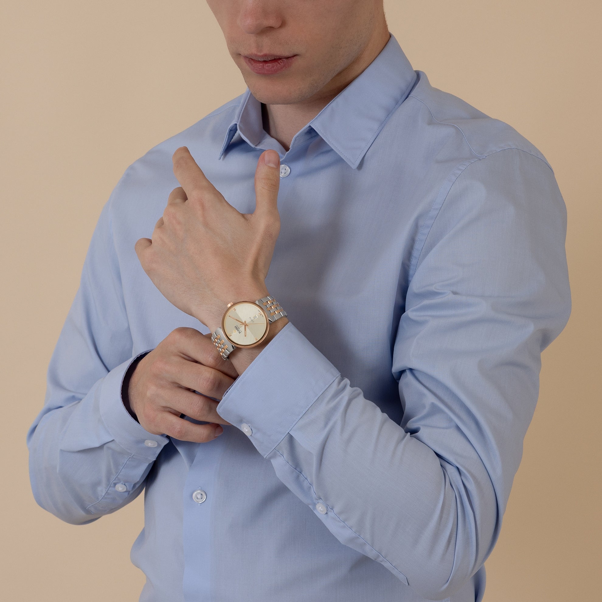 Rado Florence Automatic Watch R48903703 Rose Gold Champagne Dial