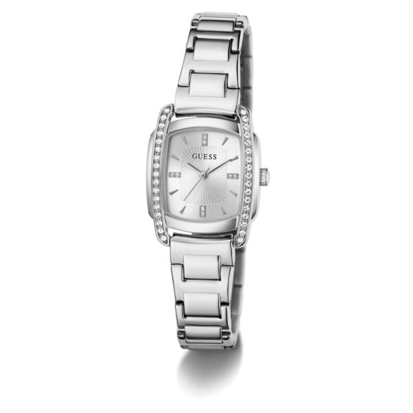 Guess Etta GW1096L1 Women's Square Watch Silver Case Silver Dial
