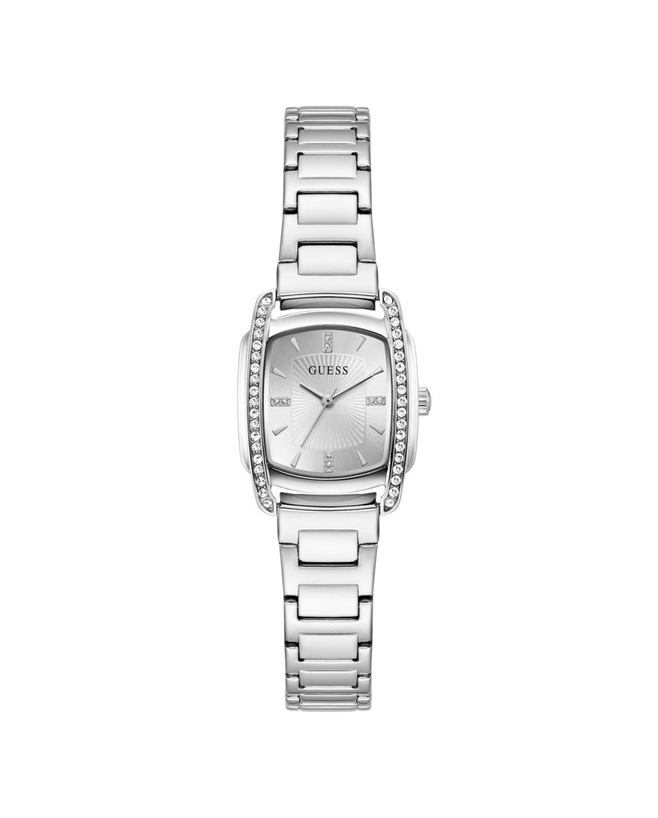 Guess Etta GW1096L1 Women's Square Watch Silver Case Silver Dial
