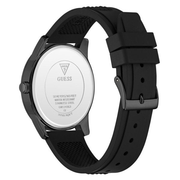 Guess Mogul GW1143G3 Men's Watch Black Silicone Strap
