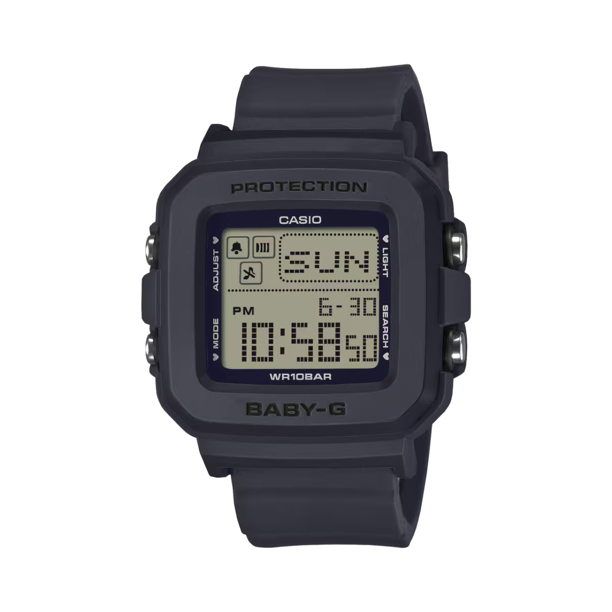 Casio BABY‑G+PLUS Convertible Digital Watch with Heart‑Shaped Holder