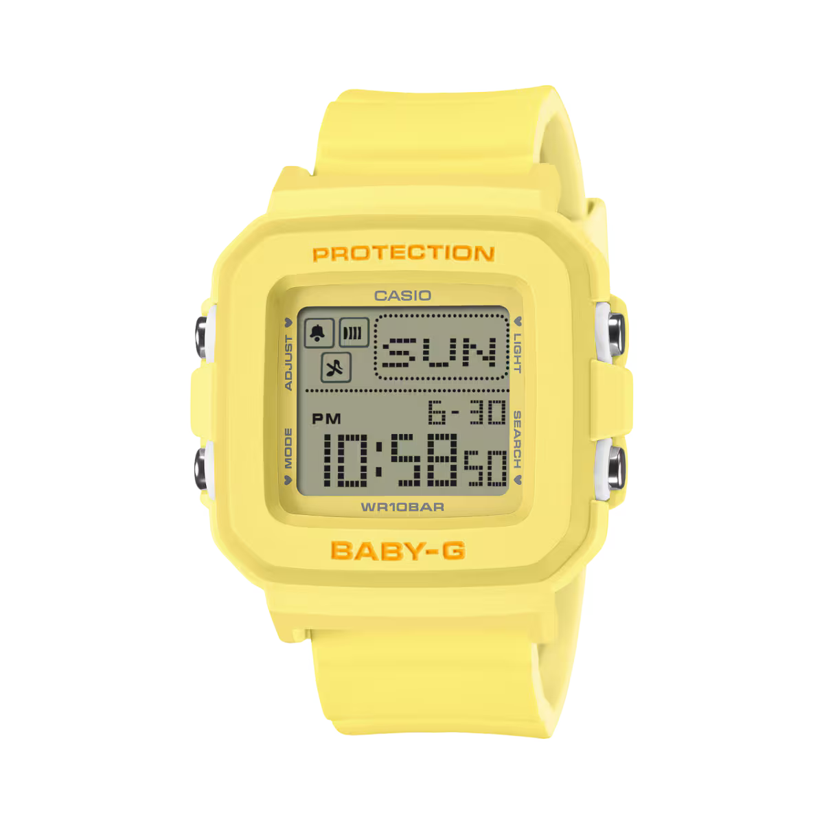 Casio BABY-G+PLUS Convertible Heart‑Holder Pop‑Color Digital Watch