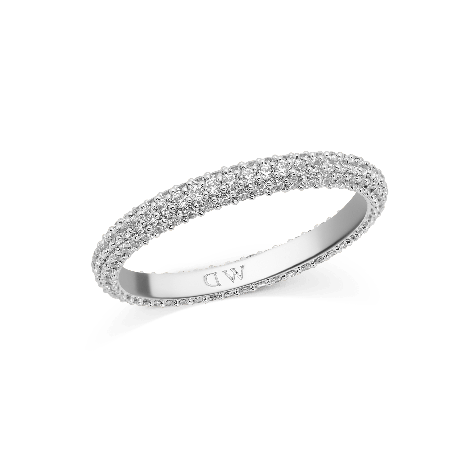 Daniel Wellington Bundle : Quadro 5-Link + Pavé Ring 3mm Silver Set