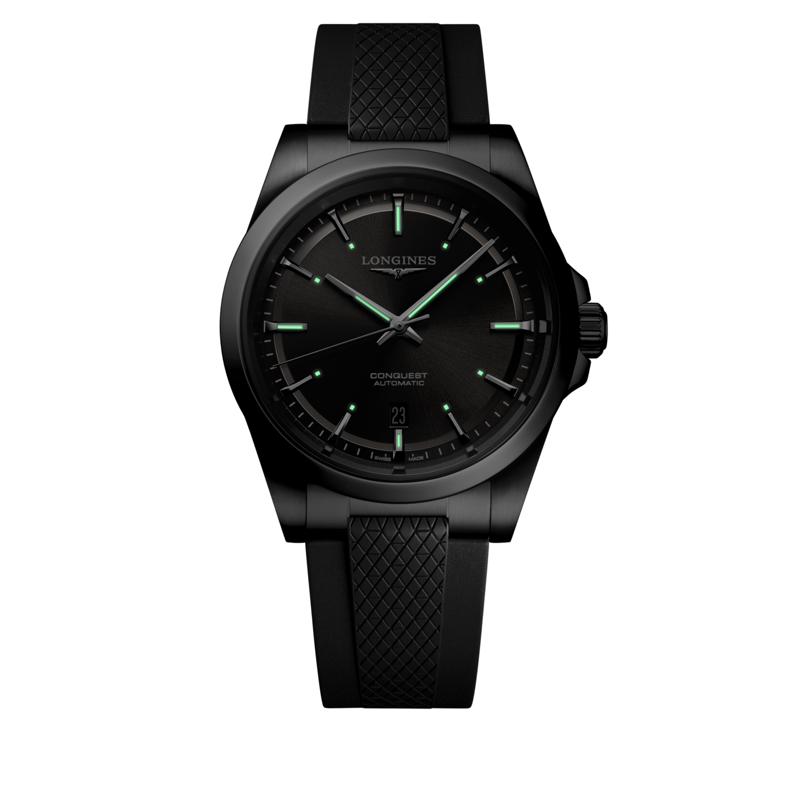 Longines Conquest L3.830.4.52.9 Automatic Watch Black Dial