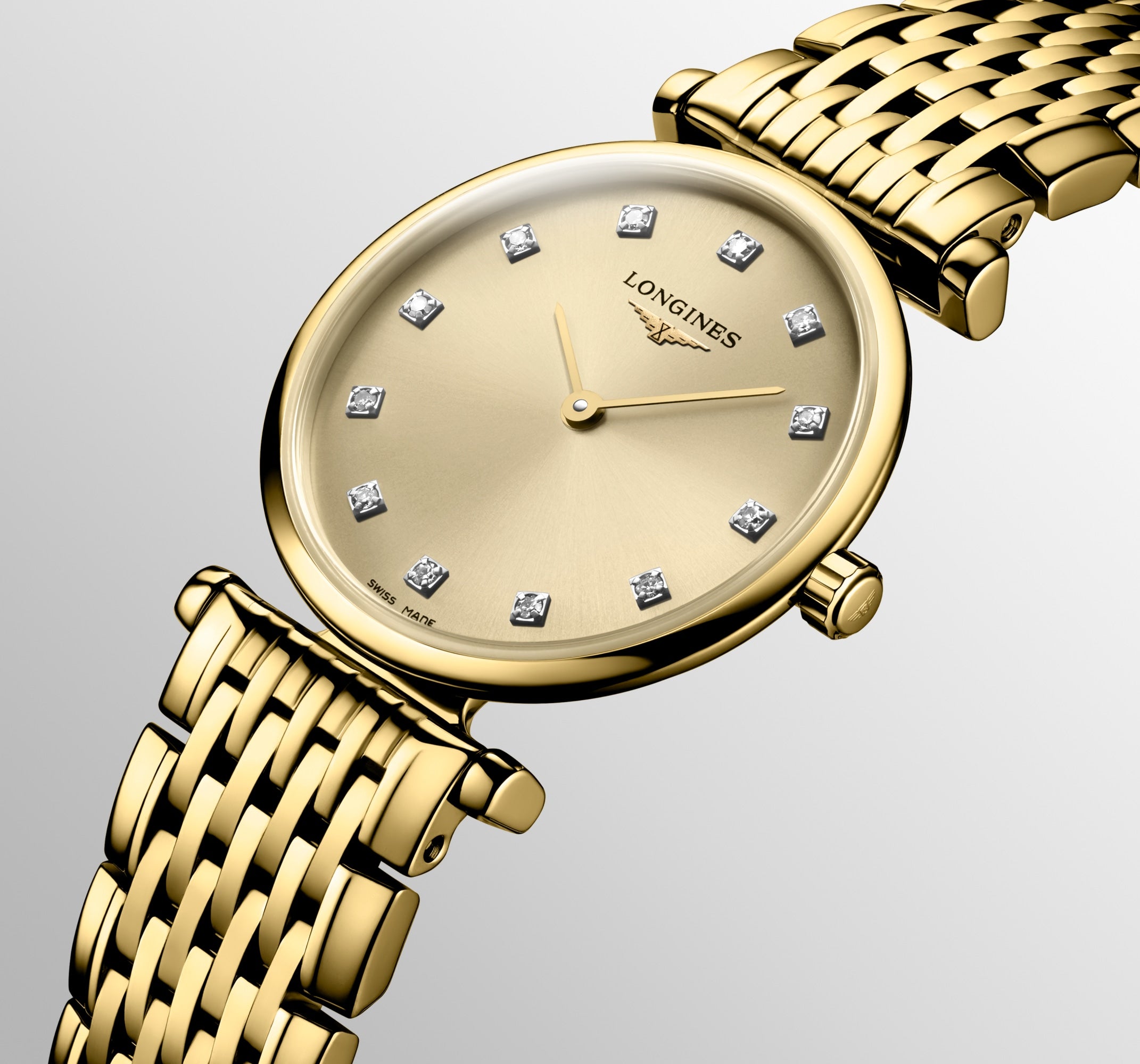 Longines La Grande Classique L4.209.2.37.8 Quartz Watch Gilt Dial