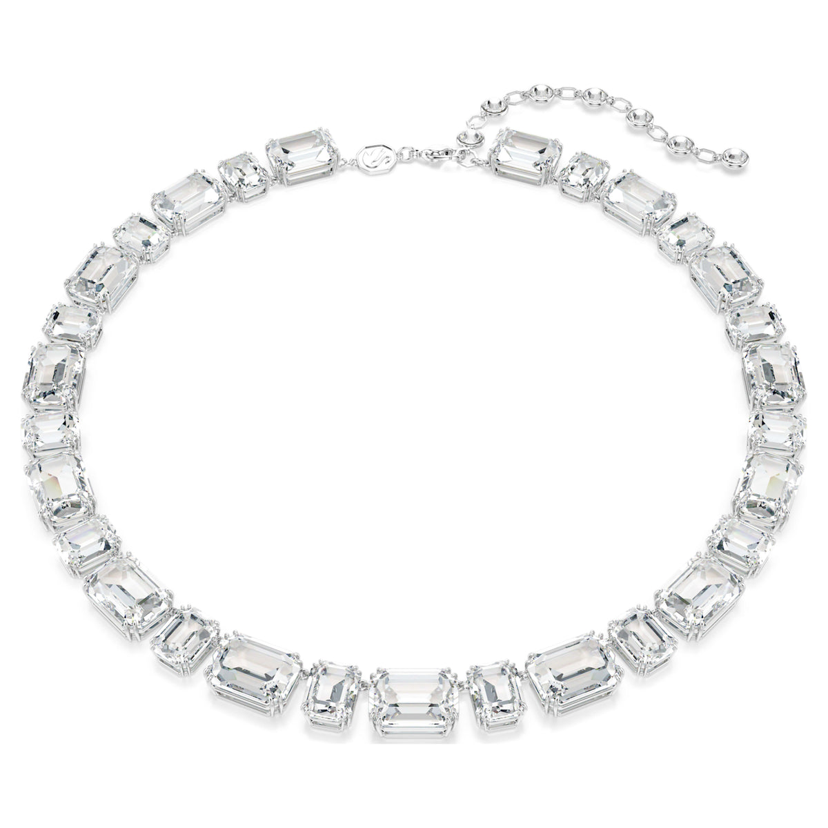 Swarovski Millenia Octagon Cut White Rhodium Plated Necklace