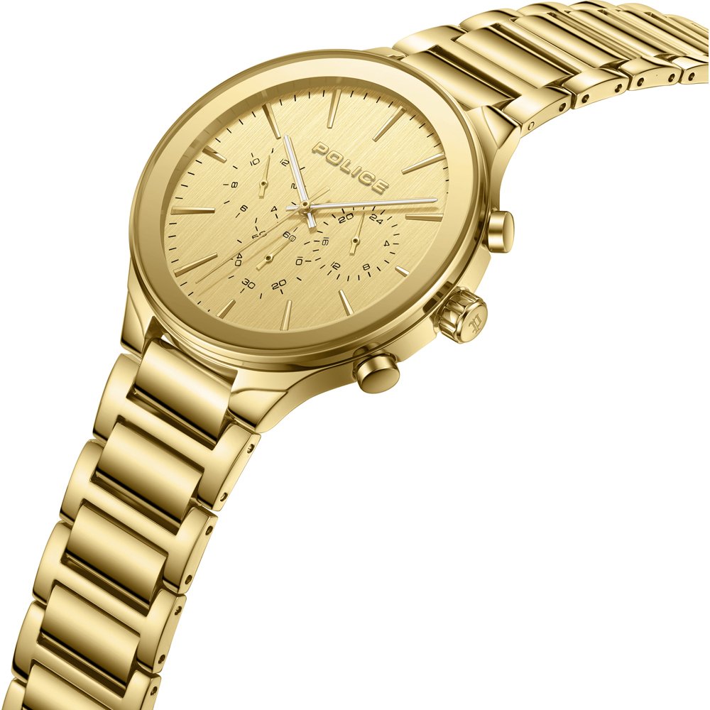 Police Gifford Gold Dial Men's Watch